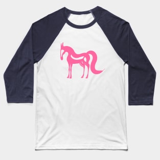 The Essence of a Horse (Mint and Hot Pink) Baseball T-Shirt